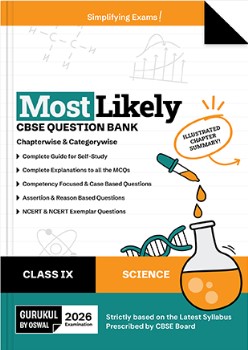 Gurukul By Oswal Science Most Likely Question Bank CBSE Class 9 for Exam 2026